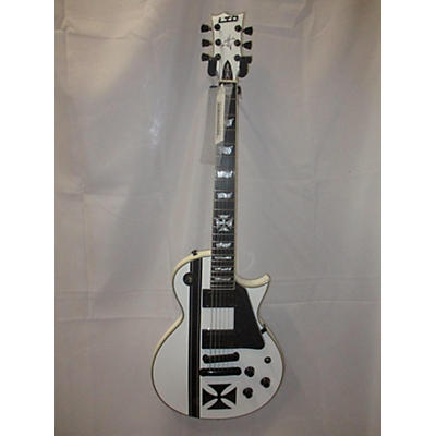 ESP Used ESP LTD James Hetfield Signature Iron Cross Alpine White Solid Body Electric Guitar