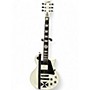 Used ESP LTD James Hetfield Signature Iron Cross Black and White Solid Body Electric Guitar Black and White
