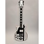 Used ESP Used ESP LTD James Hetfield Signature Iron Cross Left Handed White Solid Body Electric Guitar White