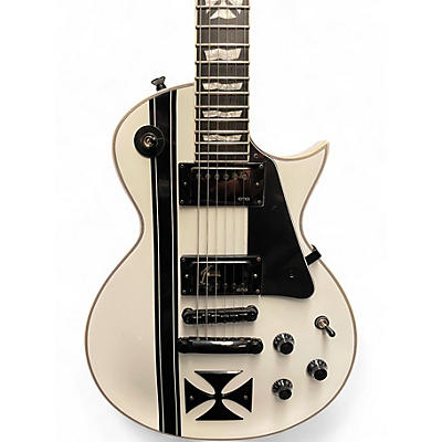 Used ESP LTD James Hetfield Signature Iron Cross White Solid Body Electric Guitar