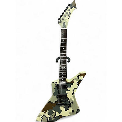 Used ESP LTD James Hetfield Snakebyte Camo Solid Body Electric Guitar
