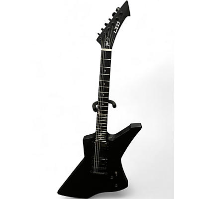 Used ESP LTD James Hetfield Snakebyte Satin Black Solid Body Electric Guitar