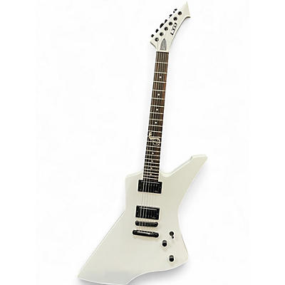 Used ESP LTD James Hetfield Snakebyte Snow White Solid Body Electric Guitar
