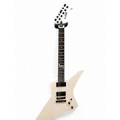 Used ESP LTD James Hetfield Snakebyte Snow White Solid Body Electric Guitar