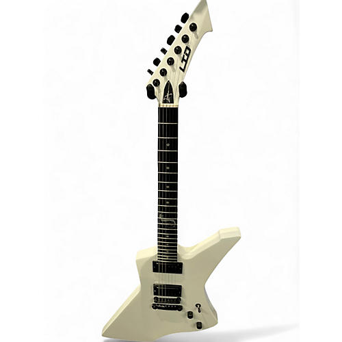 Used ESP LTD James Hetfield Snakebyte White Solid Body Electric Guitar White