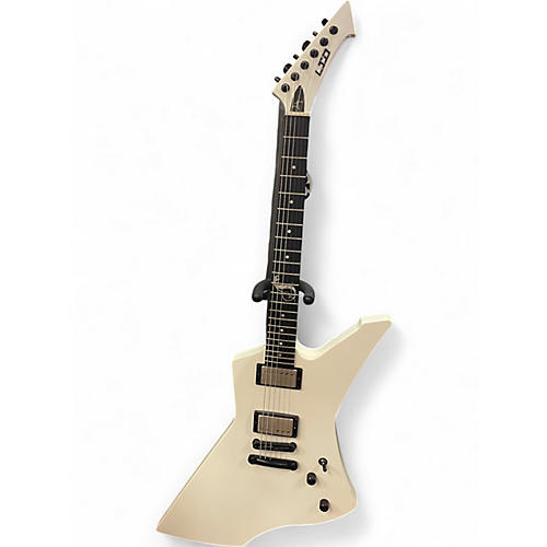 Used ESP LTD James Hetfield Snakebyte White Solid Body Electric Guitar White