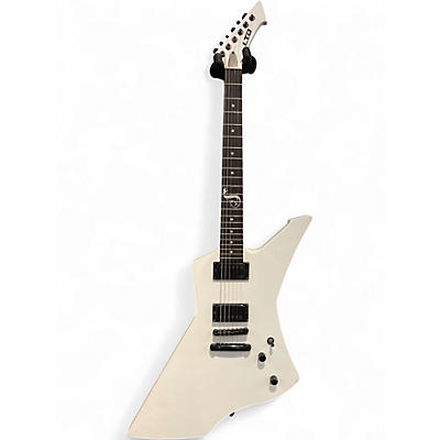 Used ESP LTD James Hetfield Snakebyte White Solid Body Electric Guitar