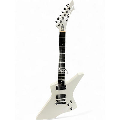 Used ESP LTD James Hetfield Snakebyte White Solid Body Electric Guitar