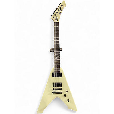 Used ESP LTD James Hetfield Vulture Olympic White Solid Body Electric Guitar