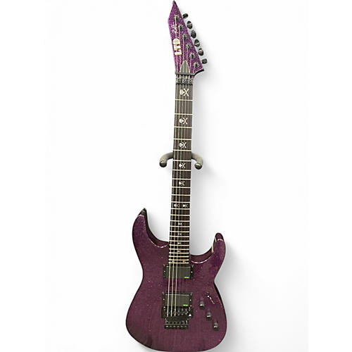 Used ESP LTD KH-602  Purple Sparkle Solid Body Electric Guitar Purple Sparkle