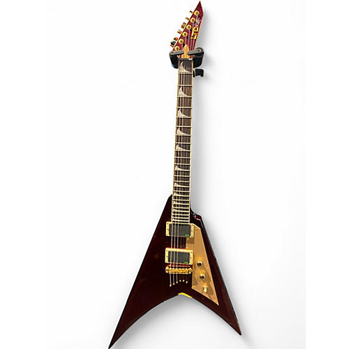 Used ESP LTD KH-V KIRK HAMMETT SIGNATURE Red Sparkle Solid Body Electric Guitar Red Sparkle