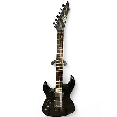 Used ESP LTD KH202 LH Kirk Hammett Signature Left-Handed Black Solid Body Electric Guitar