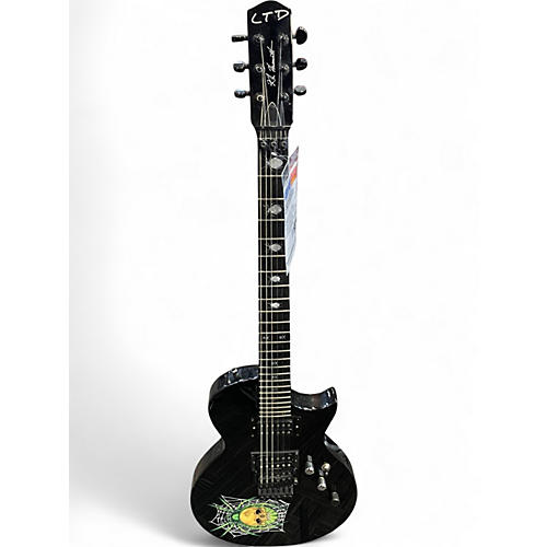 Used ESP LTD KH3 Kirk Hammett Signature Black Solid Body Electric Guitar Black