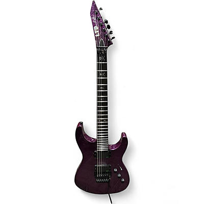 Used ESP LTD KH602 Kirk Hammett Purple Sparkle Purple Solid Body Electric Guitar