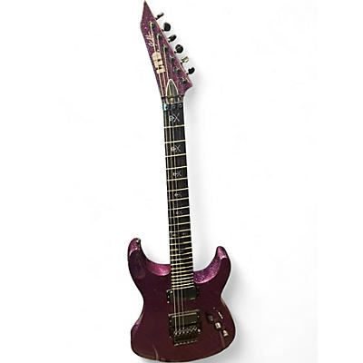 Used ESP LTD KH602 Kirk Hammett Purple Sparkle purple sparkle Solid Body Electric Guitar