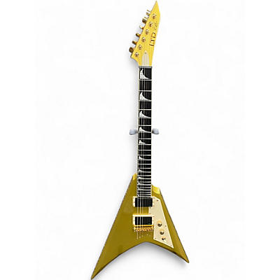 Used ESP LTD KHV KIRK HAMMETT SIGNATURE GOLD SPARKLE Solid Body Electric Guitar