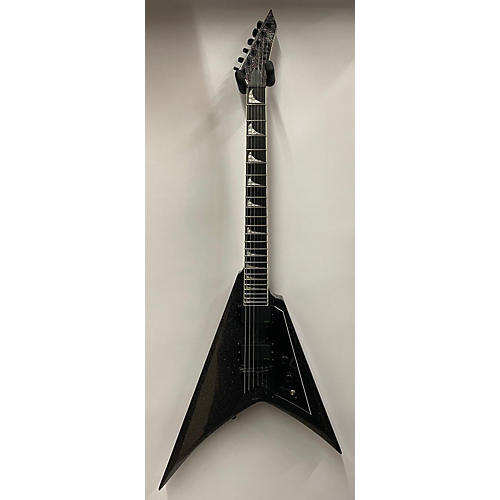 ESP Used ESP LTD KHV Kirk Hammett Signature Black Sparkle Solid Body Electric Guitar Black Sparkle