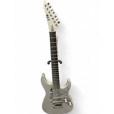 Used ESP LTD KS-M7 Silver Solid Body Electric Guitar