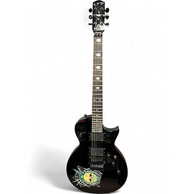 Used ESP LTD Kirk Hammet KH-3 Spider 30th Anniversary Black Solid Body Electric Guitar
