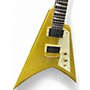 Used ESP LTD Kirk Hammet KH-V Metallic Gold Sparkle Solid Body Electric Guitar Metallic Gold Sparkle