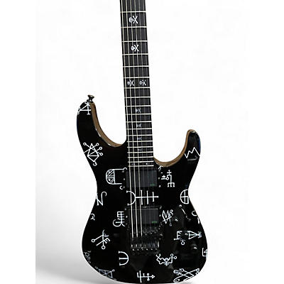Used ESP LTD Kirk Hammett Demonology Black Solid Body Electric Guitar