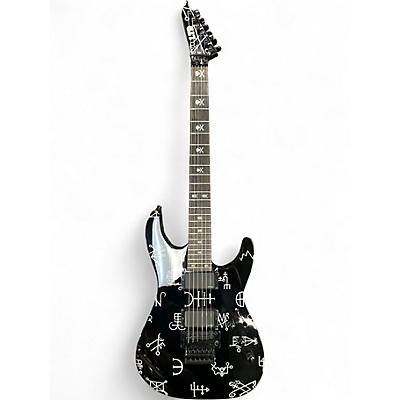 Used ESP LTD Kirk Hammett Demonology Black Solid Body Electric Guitar