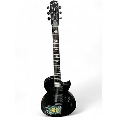 Used ESP LTD Kirk Hammett KH-3 Spider 30th Anniversary Edition Black Solid Body Electric Guitar