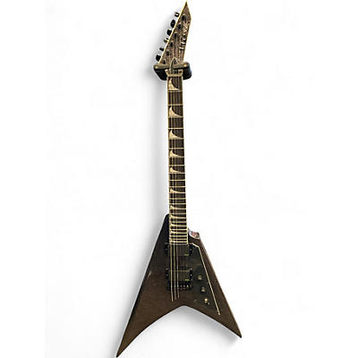 Used ESP LTD Kirk Hammett KH-V Black Sparkle Solid Body Electric Guitar