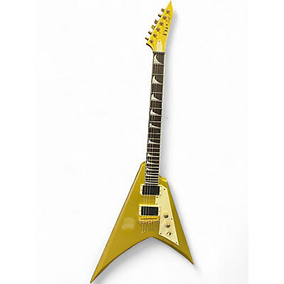 Used ESP LTD Kirk Hammett KH-V Metallic Gold Sparkle Solid Body Electric Guitar