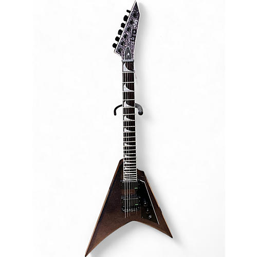 ESP Used ESP LTD Kirk Hammett Signature KH-V BLACK SPARKLE Solid Body Electric Guitar BLACK SPARKLE