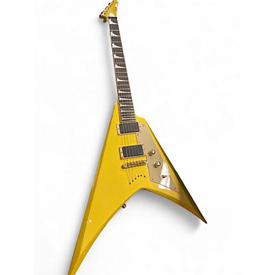 Used ESP LTD Kirk Hammett Signature KH-V Gold Solid Body Electric Guitar