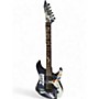 Used ESP LTD Kirk Hammett Signature White Zombie Metallic Black Solid Body Electric Guitar Metallic Black