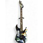 Used ESP LTD Kirk Hammett Signature White Zombie White Zombie Pattern Solid Body Electric Guitar White Zombie Pattern