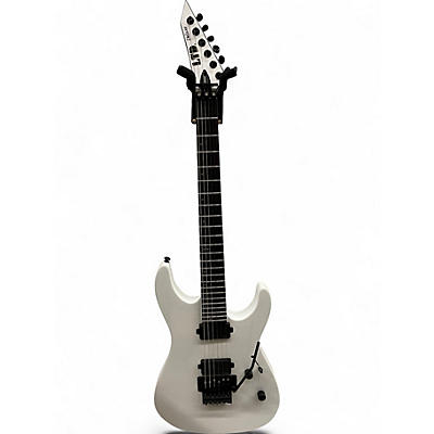 Used ESP LTD M-1000 FR WHITE Solid Body Electric Guitar