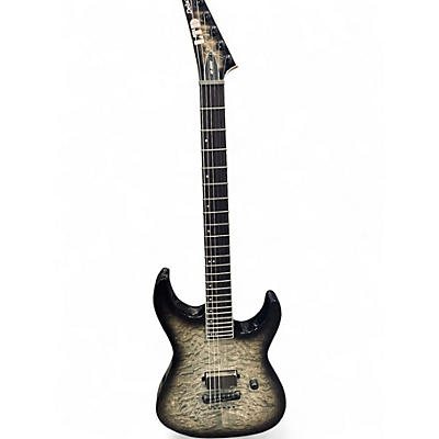 Used ESP LTD M-1001 QUILTED GRAY  Solid Body Electric Guitar