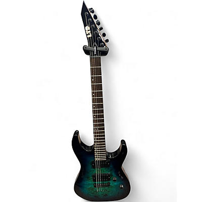 Used ESP LTD M-2000X Blue Burst Solid Body Electric Guitar