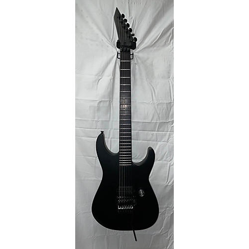 ESP Used ESP LTD M-HT BLACK METAL FLOYD ROSE Satin Black Solid Body Electric Guitar Satin Black