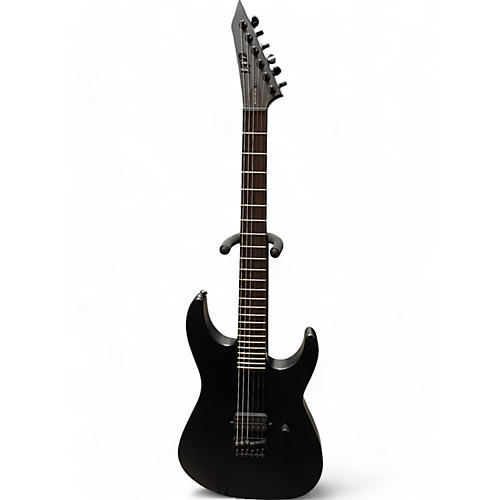 ESP Used ESP LTD M-HT Black Metal Satin Black Solid Body Electric Guitar Satin Black