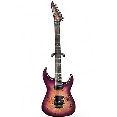 Used ESP LTD M1000 DELUXE Purple Solid Body Electric Guitar