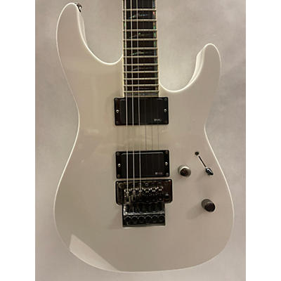 ESP Used ESP LTD M1000 DELUXE White Solid Body Electric Guitar