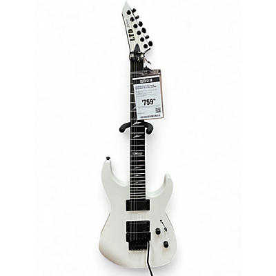 Used ESP LTD M1000 White Solid Body Electric Guitar