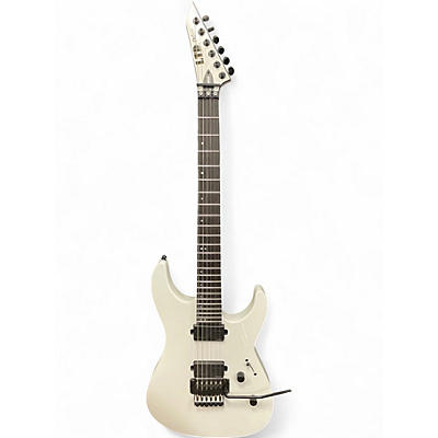 Used ESP LTD M1000 White Solid Body Electric Guitar
