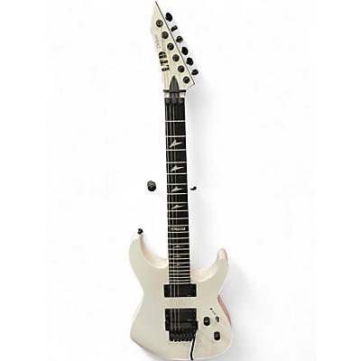 Used ESP LTD M1000 White Solid Body Electric Guitar