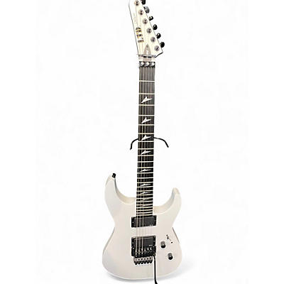 Used ESP LTD M1000 White Solid Body Electric Guitar