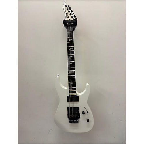 ESP Used ESP LTD M1000FR White Solid Body Electric Guitar White