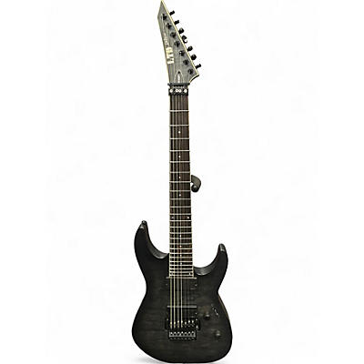 Used ESP LTD M1007 Trans Charcoal Solid Body Electric Guitar