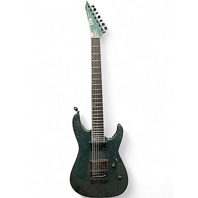 Used ESP LTD M1007B GLITTER GREEN Solid Body Electric Guitar
