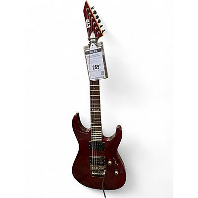 Used ESP LTD M100FM RED Solid Body Electric Guitar
