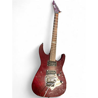 Used ESP LTD M100FM Red Solid Body Electric Guitar
