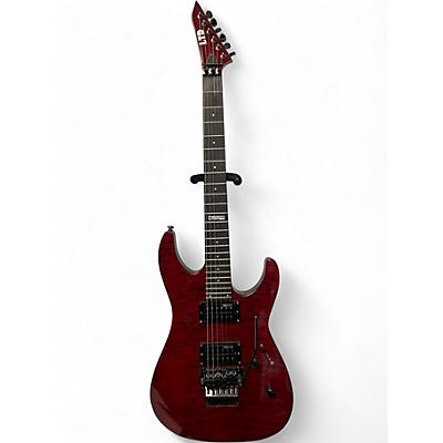 Used ESP LTD M100FM Red Solid Body Electric Guitar